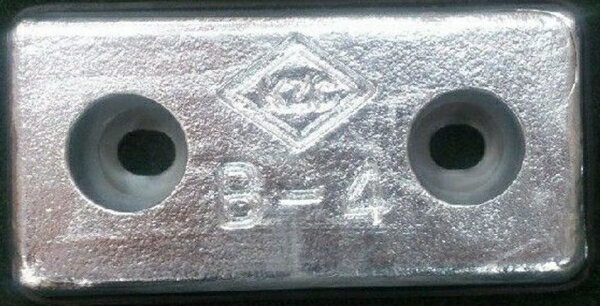 KZC 亜鉛板 B-4 KZC-B-4 9枚電蝕防止 船舶 ボート 亜鉛 アエン アエン板