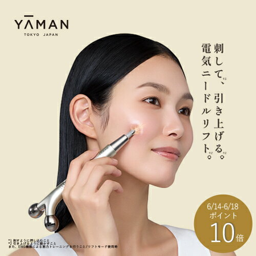 【P10倍★6/14 0:00から6/18 23:59】美顔 ポインター 美顔器 ローラー【ヤーマン公式】《WAVY ニードルリフトポインター YJFD3N》 |フェイスケア EMS ニードル フェイスライン 目もと 口もと 頬 防水 プレゼント ギフト 女性 男性