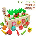 【限定特典最大P5倍+100円OFF】モンテッソーリ 木製形合わせおもちゃ 幼児用知育おもちゃ 大根抜き虫取りゲーム果物認知形状マッ チング早期開発形合わせおも...