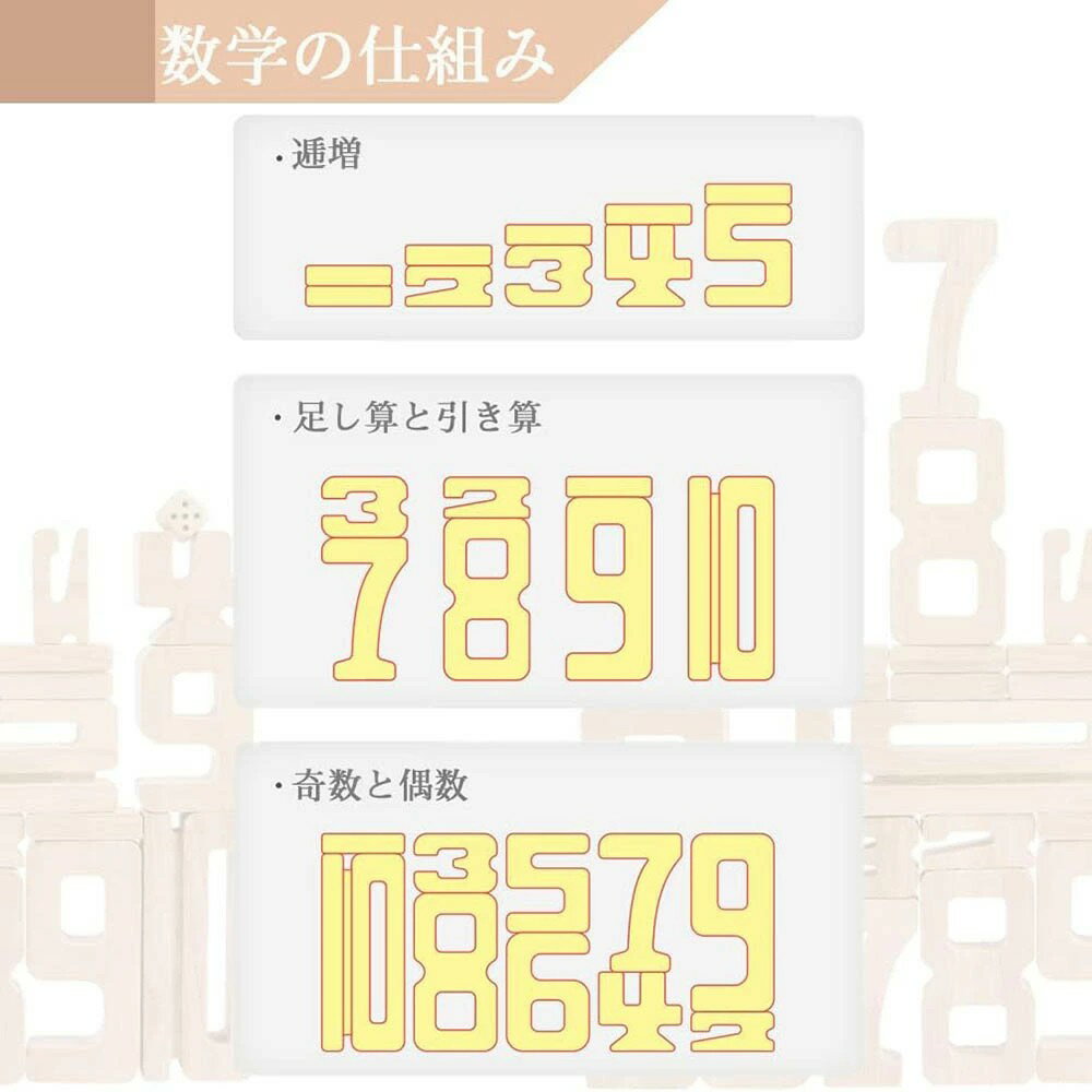 【SS10%OFF】数字1-10 積み木 遊びながら数字を学ぶ 数学おもちゃ 知育玩具 木製ブロック 立体パズル 教具 ゲーム 数学力アップ インテリア 男の子 女の子 子ども 小学生 入園祝い 誕生日 プレゼント