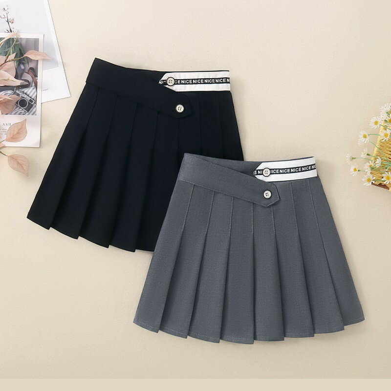 Rakuten - キッズ プリーツスカート 無地 女の子 制服 スカート スクール ショート丈 インナー付き ゴムウエスト 普段着 小学生 中学生 フォーマル お洒落 イベント ダンス衣装 発表会 通学 可愛い 入学式 卒園式 卒業式 結婚式 発表会 七五