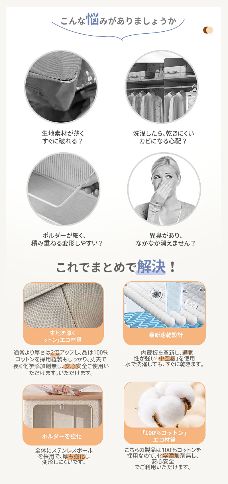 【SS半額OFF】収納ボックス 折りたたみ 大容量 4個セット 衣類収納 収納ケース ボックス 衣類収納袋 布 布製 窓付き フタ付き おしゃれ 省スペース 押し入れ 洋服収納ボックス 布団 おもちゃ 整理 前開き24L 66L 100L 積み重ね 頑丈 [2]