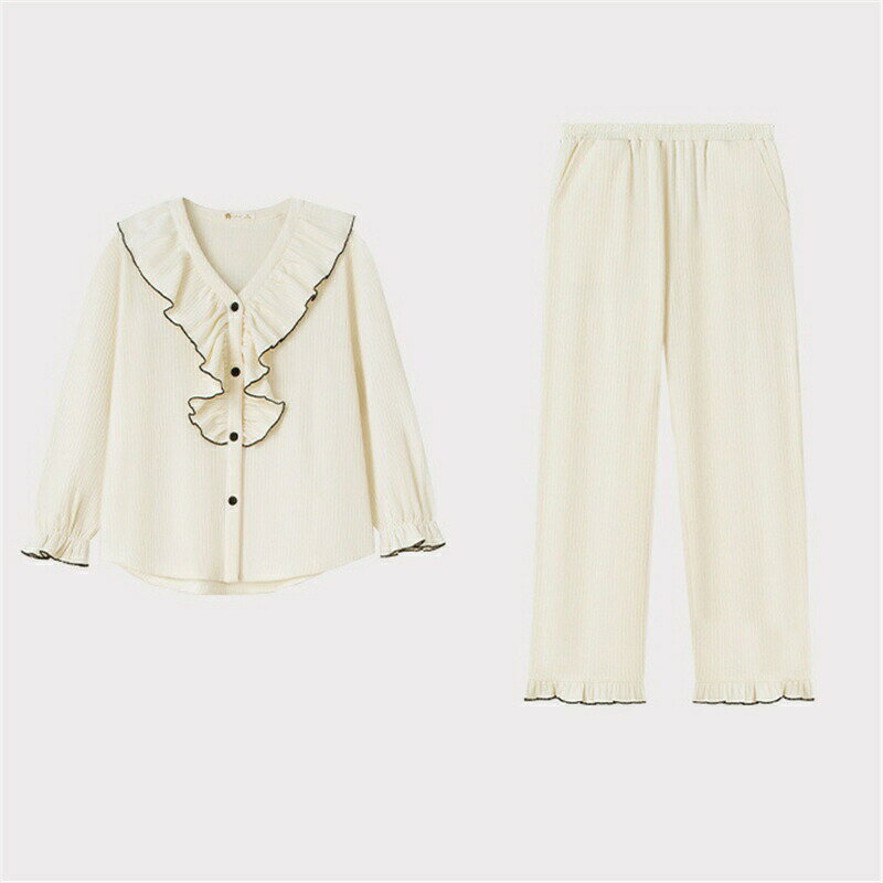 【SS10%OFF】ペア パジャマ 長袖 男女...の紹介画像2