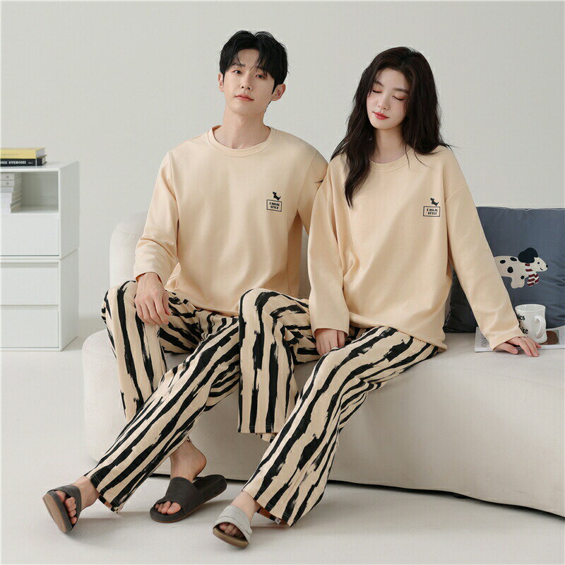 【最大P5】ペア パジャマ 長袖 男女2着 セット 綿100％ アニメ かわいい セットアップ カップル 春 秋 長袖トップス ルームウェア クルーネック 冬 コットン ペアパジャマ 結婚祝い プレゼント お祝い おもしろ 春秋 夫婦 ギフト 上下セット レディース 部屋着 メンズ