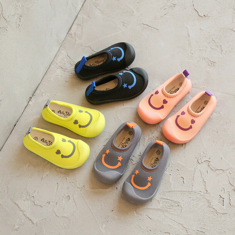 Slippers - 【最大2000OFF】子供シューズ 子供靴 上履き 下履き キッズ 室内履き 部屋履き 女の子 男の子 笑顔 着脱簡単 おしゃれ デザイン 入学 入園 カジュアル 可愛い ジュニア 春秋靴 稚園 保育園 保育所 低学年 デッキシューズ ズック靴 グリーン オレンジピンク ブラック グレー