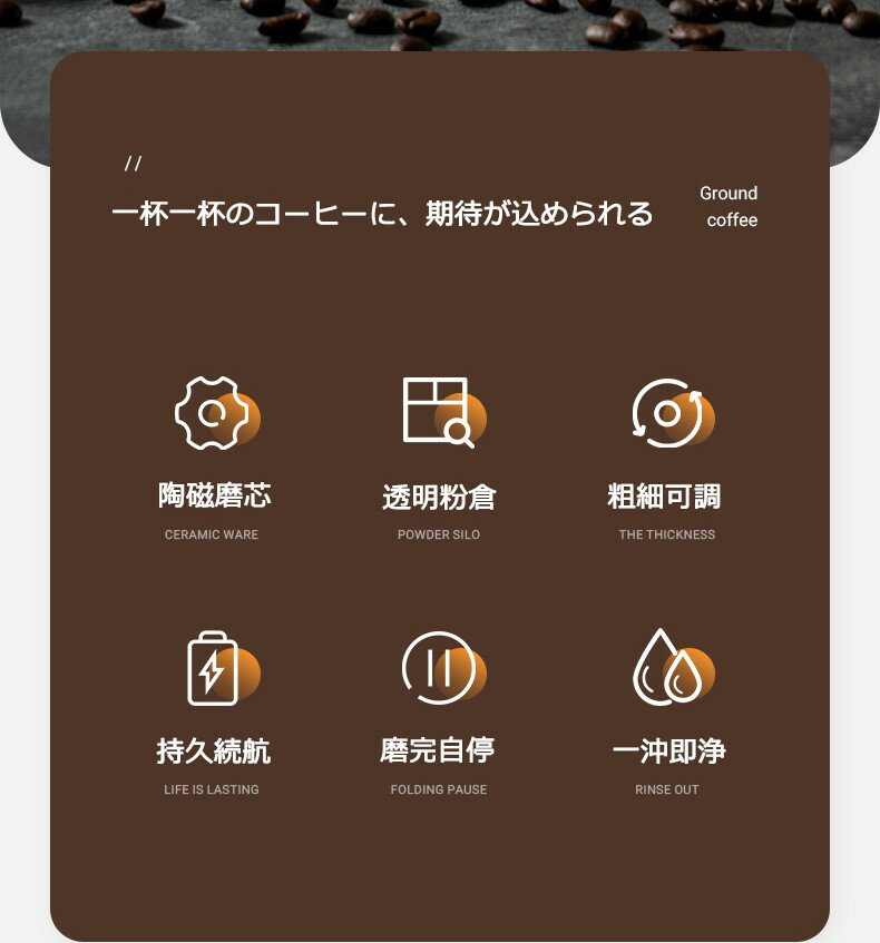 【最大P5+100OFF】電動コーヒーミル 電動 コーヒーミル 電動 コーヒーグラインダー コーヒー コーヒー豆 珈琲ミル 電動ミル プロペラ式 パワフル こーひーみる 電動 プレゼント 3