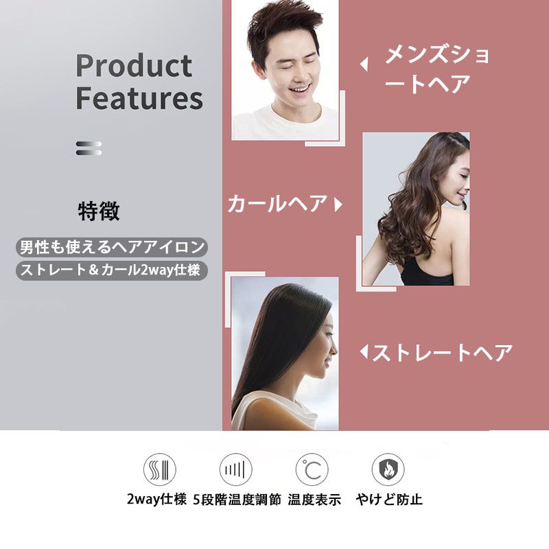 【SS最大P5】ヘアアイロン ショートヘア メンズ レディース 小型プレゼント ギフト...