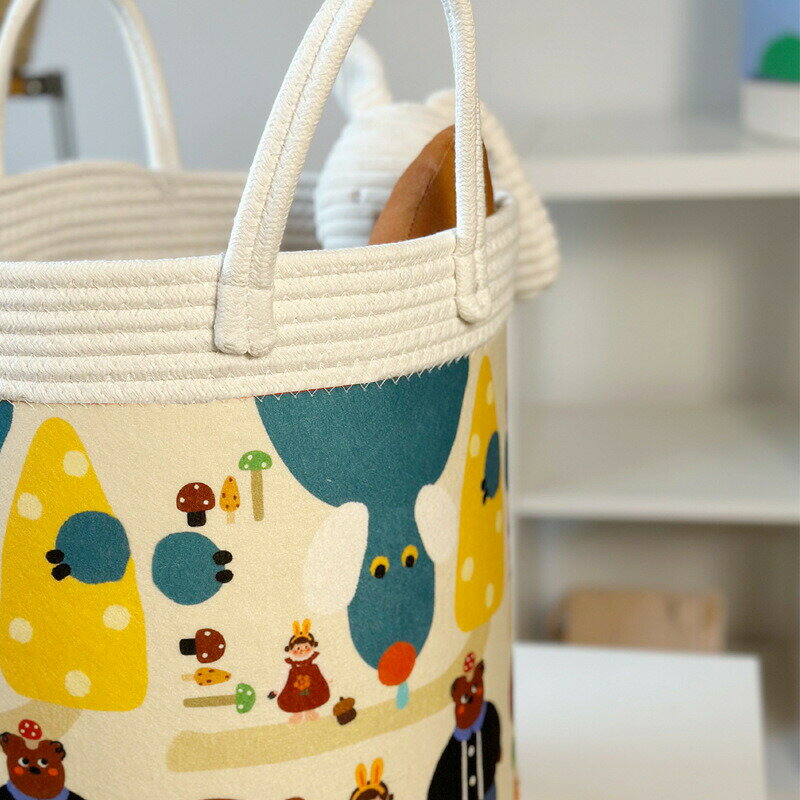 おもちゃ箱 収納ボックス ストレージボックス 収納 北欧 布 綿系 おもちゃ箱 収納 バッグ 全3種 大容量 おもちゃ 洗濯かご ランドリーバスケット 赤ちゃん部屋 折りたたみ 可愛い かわいい おしゃれ お片づけ ハンドル付き おもちゃ 3