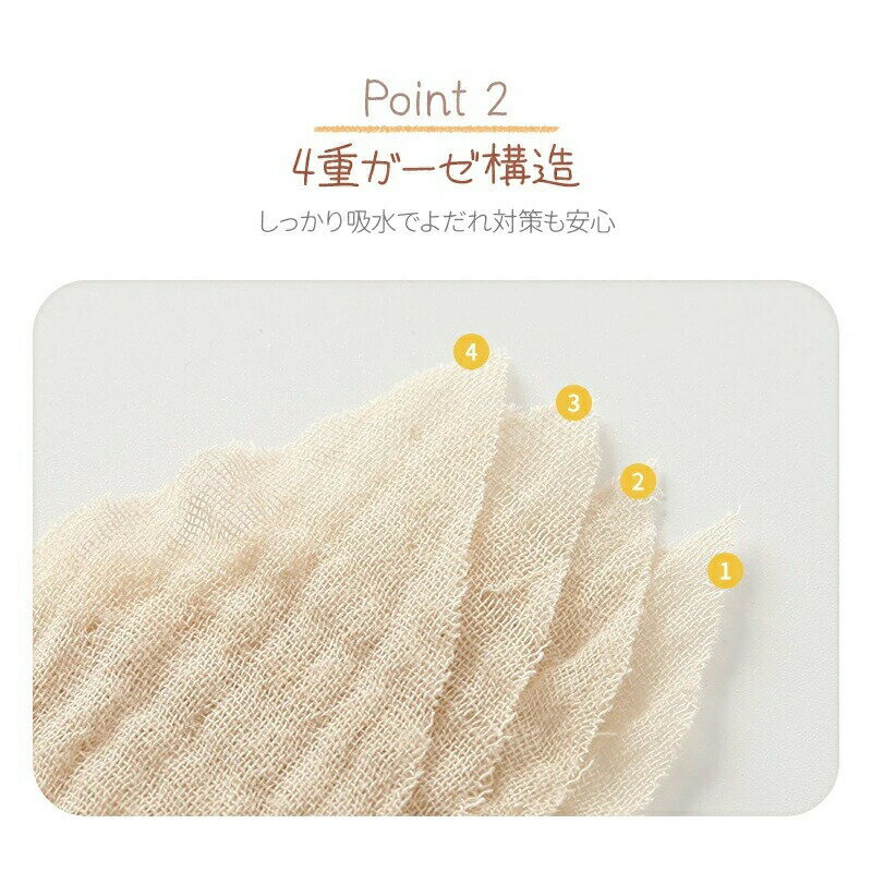 【最大2000OFF】【3枚セット】スタイ よだれかけ ベビー コットン 防水 綿 フリル ガーゼ 可愛い かわいい プレゼント 新生児 出産祝い シンプル おしゃれ 綿100% 男の子 女の子 スナップボタン ビブ 子ども 子供 前掛け 3