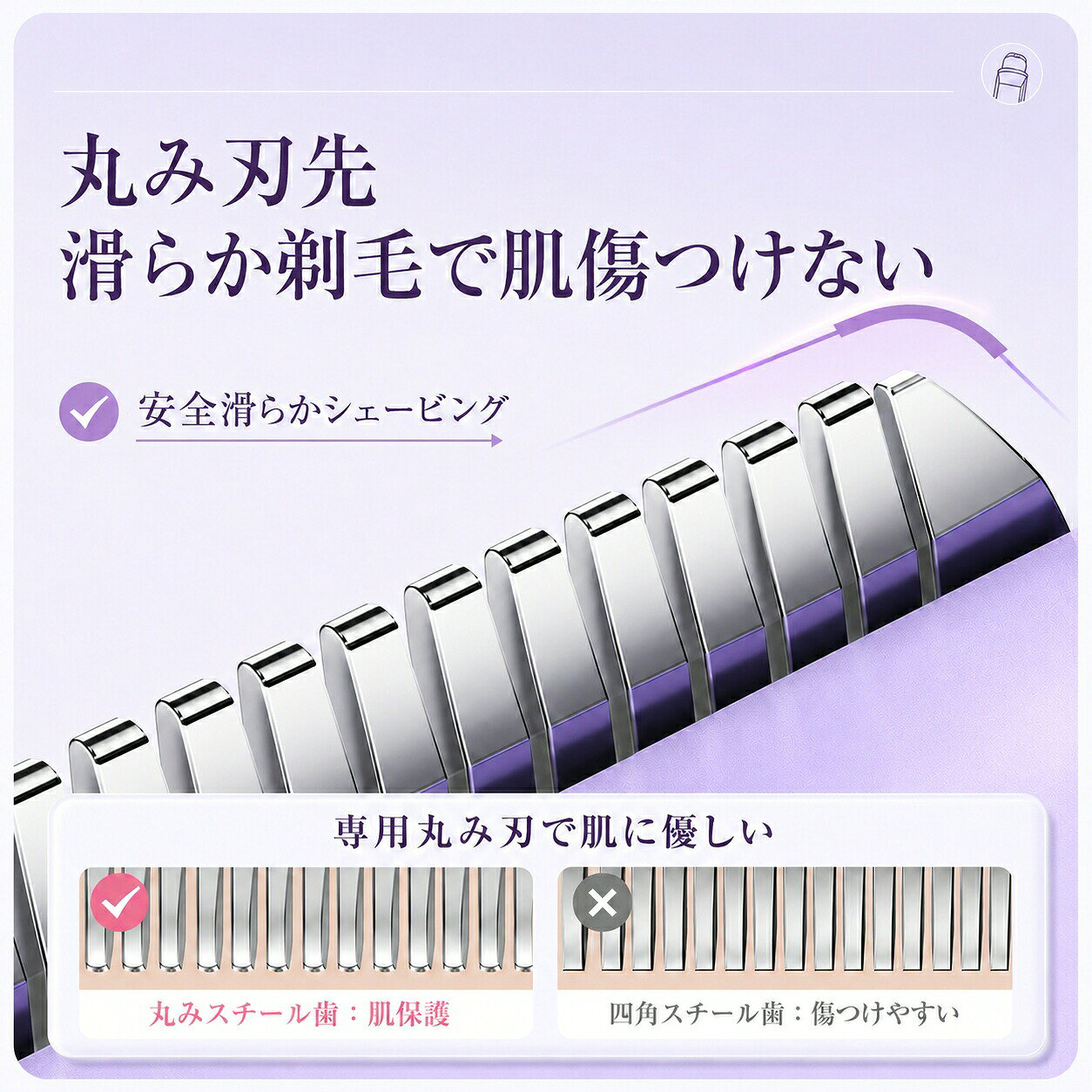 日用雑貨ヤブーショップ楽天市場店の新世代 2in1 レディース電動両頭シェーバー Type-C 充電式 防水 ドライ剃り 多機能 ムダ毛処理 まゆ毛 唇周り 腕 脚 脇の下 ビキニライン 女性 男性 2in1 多機能 全身用脱毛器 水洗い可能 男女｜アングル2