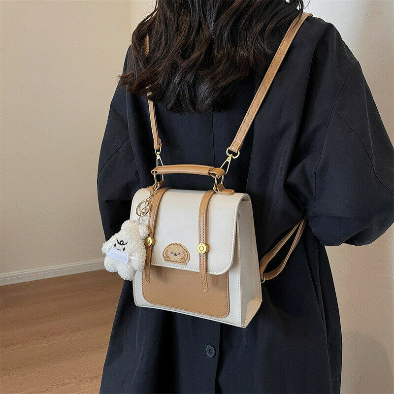 Rakuten - バックパック PUレザー 女の子 レディース 小型 軽量 メッセンジャーバッグ 可愛い 中学生 高校生 リュック おしゃれ シンプル 通学 通勤 旅行 収納 通学リュック