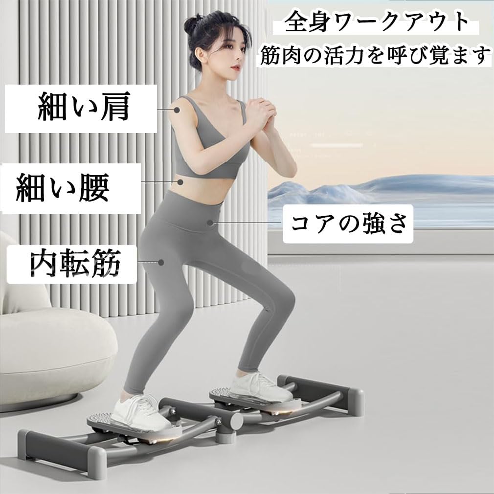 日用雑貨ヤブーショップ楽天市場店の送料無料 レッグスライダー スキーマシン 内転筋骨盤底筋トレーナー 内転筋トレーニング 肘掛けを装備可能 折りたたみ式 置くのに便利 自宅やジムでの使用に最適 肘掛け付き 全4色｜アングル3