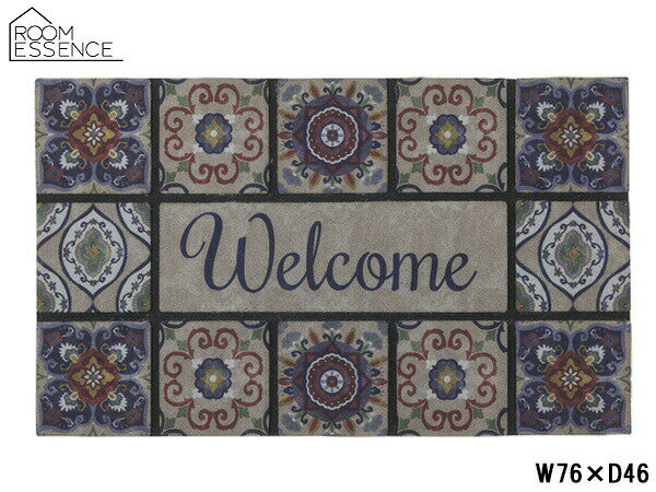 東谷 ドアマット Dタイプ W76×D46 LFS-753D ラバーマットおしゃれ 玄関 マット アンティーク風 メーカー直送 送料無料