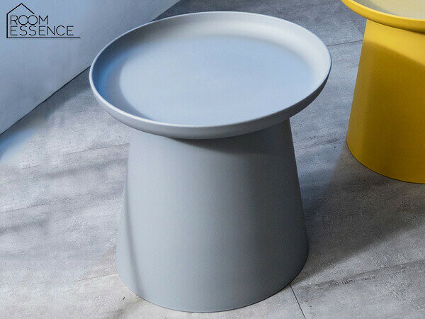 【BLACK FRIDAY期間中エントリーP5倍】東谷 ラウンドテーブルS グレー φ50×H45.5 PT-981GY サイド カフェ テーブル トレーテーブル 小さい 丸型 メーカー直送 送料無料