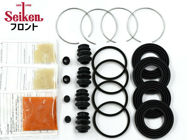 seiken セイケン ブレーキキャリパーシールキット 制研化学工業株式会社のキャリパーシールキット左右セットです。 下記の車種情報は一例です。グレード・ターボの有無・その他オプションなどで品番が複数あります。必ず適合をご確認の上、ご注文をお願いいたします。 ■参考車種■ メーカー日産 車種 アトラス 型式 AKS81GAV 年式 H14.07〜H16.05 エンジン型式4HL1使用箇所 フロント 純正品番41120-89TA1備考− メーカー セイケン seiken 生産国 日本 (Made in japan) セット内容 シール4個/ブーツ4個/リング4個/ピンブーツ4個/ブッシュ2個/キャップ2個/グリス3個 ※保証は通常、初期不良のみの対応となります。本製品により生じた工賃・修理保証などの責任は負いかねますので予めご了承下さい。 【ご注文前にご確認ください】 上記年式内でもグレード・エンジン型式等により 適合しないお車がございます。 ご注文前に適合についてお問い合わせください。 適合品が変更になると価格が変わる場合がございます。 予めご了承ください。 発送の前に必ず適合の確認を行っております。 ※車検証に記載が御座います、 ・初年度登録年月 ・車台番号 ・型式指定番号（数字5ケタのみ）・類別区分番号(数字4ケタのみ) をお知らせ下さい。 ※純正品番などで適合確認がお済みの場合は、ご要望欄に 「適合確認済み」とご入力下さい。 【ご　注　意】 ※納品後の交換は、ご注文品番以外のものが届い た場合を除き、交換・返品などはお受けいたしかねます。 ※メーカー在庫の為お急ぎの場合は、納期の確認をお願い 致します。通常1〜2日(土・日・祝日を除く)で発送となります。 ◆当社指定運送会社　送料無料にて発送いたします。◆商品代引きをご希望の場合、代引き手数料が別途必要となります。