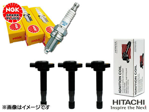 【一日限定ポイントup♪12/1限り】ekワゴン ekスポーツ H82W NGK 正規品 標準 スパークプラグ 2262 ZFR5F-11 3本 日立 イグニッションコイル U11C01-COIL 3本 H22.08〜H24.05