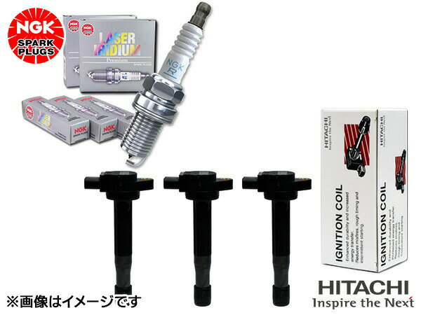 ワゴンR MH55S NGK レーザー イリジウム プラグ 96280 SILKR7F11 3本 日立 イグニッションコイル U22S02-COIL 3本セット H29.1〜R1.12