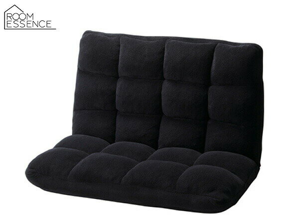 【BLACK FRIDAY期間中エントリーP5倍】東谷 もこもこワイドリクライナー ブラック 黒 座椅子 二人 リクライニング チェア おしゃれ FKC-005BK あずまや メーカー直送 送料無料