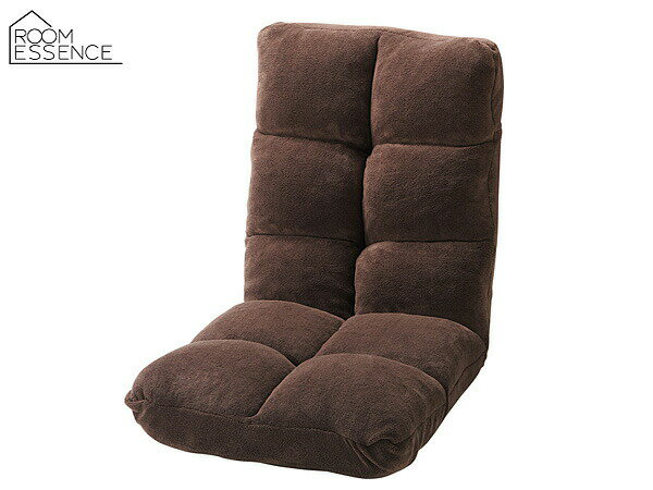 【BLACK FRIDAY期間中エントリーP5倍】東谷 もこもこリクライナー ブラウン 茶 座椅子 一人 リクライニング チェア おしゃれ FKC-006BR あずまや メーカー直送 送料無料