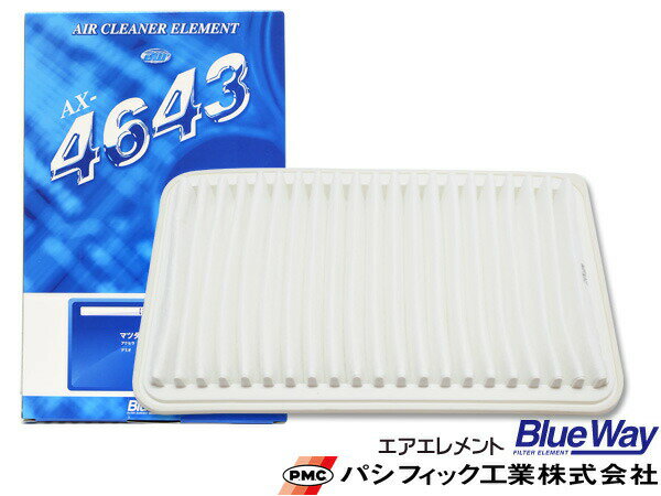 アクセラ BK5P エアエレメント エアー フィルター クリーナー パシフィック工業 BlueWay AX-4643