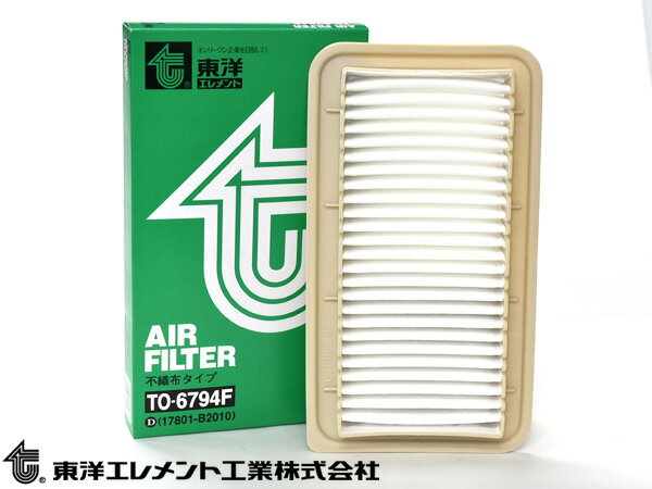 タント L350S L360S エアエレメント エアー フィルター クリーナー 東洋エレメント TO-6794F H15.11～H19.12