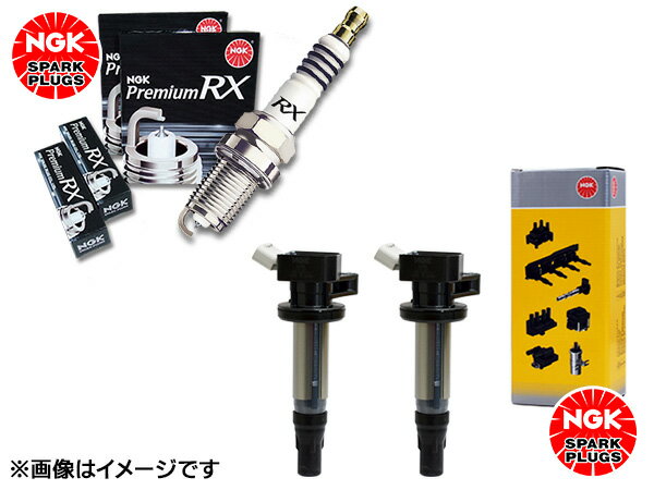 【BLACK FRIDAY期間中エントリーP5倍】パジェロ ミニ H58A ターボ無 NGK 正規品 プレミアム RXプラグ 97620 DCPR7ERX-P 4本 NGK 正規品 コイル U4032 2本 H10.10〜H20.07