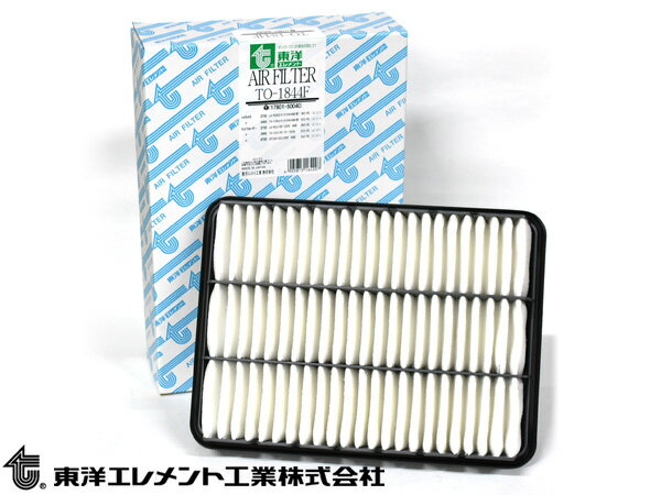 【最大2000円OFFクーポン〜12/6(土)9:59まで】ランドクルーザープラド KDJ120W エアエレメント エアー フィルター クリーナー 東洋エレメント TO-1844F H14.11〜H19.07