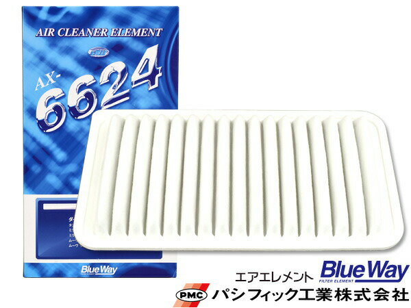 【マラソン期間中エントリーP5倍！6/22 20時〜6/26】ムーヴ ラテ L550S L560S エアエレメント エアー フィルター クリーナー パシフィック工業 BlueWay AX-6624