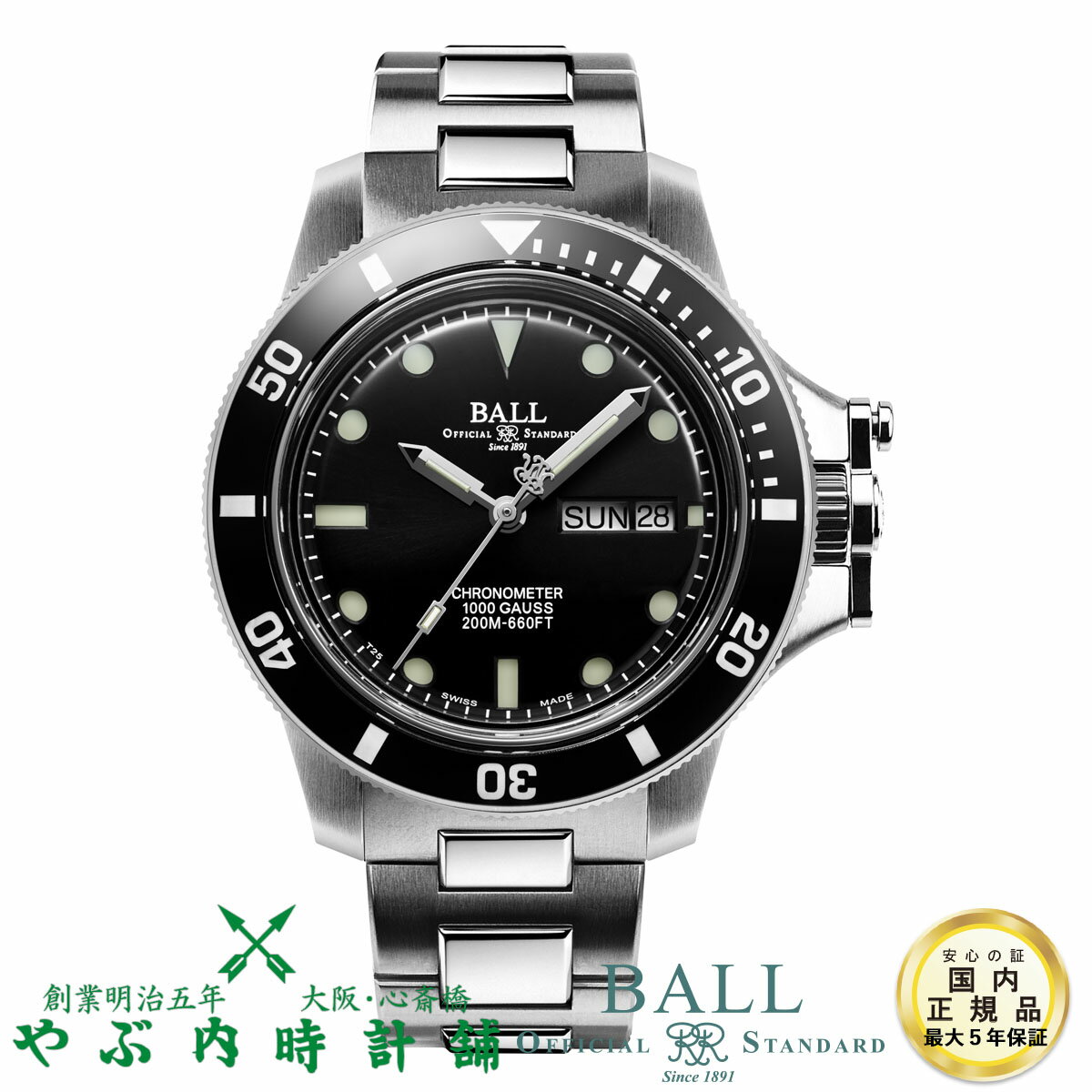 ボールウォッチ BALL WATCH エンジニアハイドロカーボン オリジナル ブラックベゼル DM2118B-S1CJ-BK 腕時計 自動巻 正規品