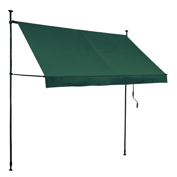 【BLACK FRIDAY限定★最大500円OFFクーポン配布中】突っ張りオーニングテント 3m オーニング 突っ張り つっぱり 式 突っ張り棒 伸縮 角度調節 日除け 日よけ シェード サンシェード UVカット 遮光 遮熱 暑さ対策 雨除け 雨よけ マンション