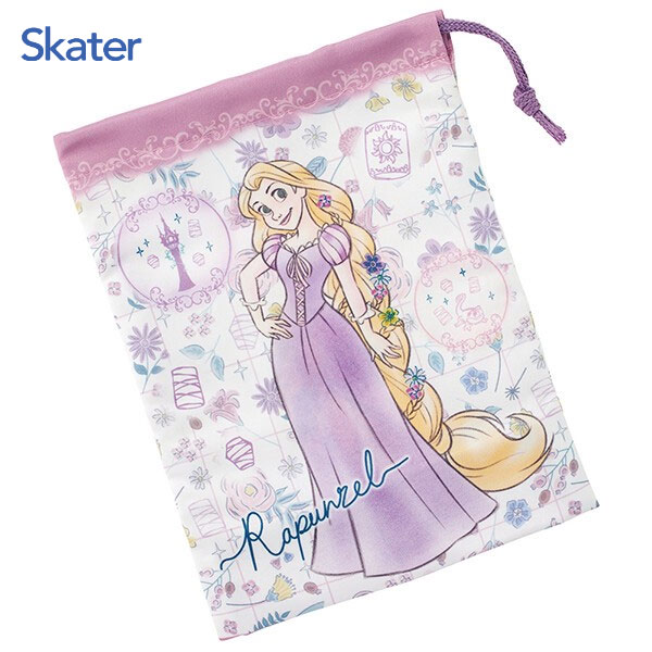コップ袋 ラプンツェル26 スケーター KB63SN / 日本製 巾着袋 コップ入れ 持ち運び マチ付き 子供用 子..