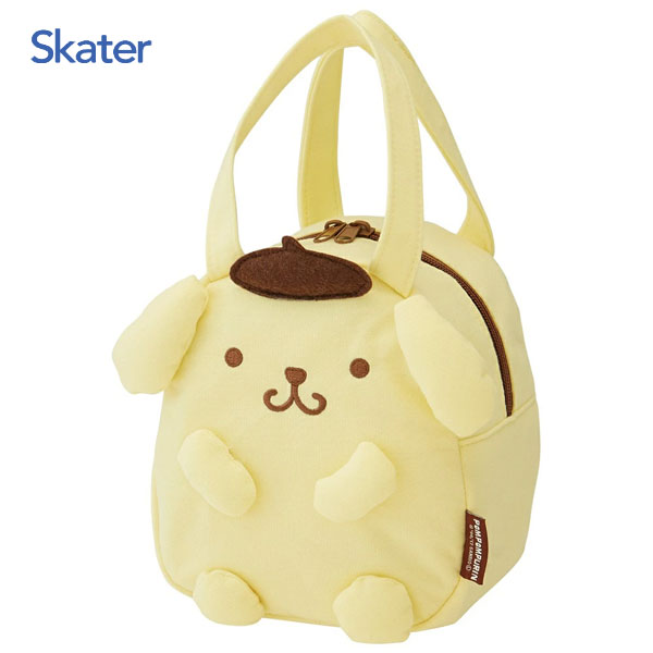 スエット素材ダイカットバッグ ポムポムプリン スケーター KNBD1 / 手提げ型 バッグ かばん ランチバッ..