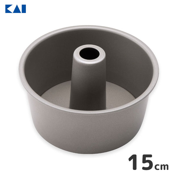 フッ素 シフォンケーキ型 15cm 貝印 D