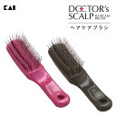 ヘアケアブラシ 貝印 ドクターズスカルプ / ヘアケア 櫛 シャンプー ブラシ 頭皮ケア マッサージ ピンク ブラック DOCTOR'S SCALP ギフト プ...