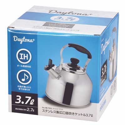 パール金属 笛吹き 広口 ケトル 3.7L IH対応 ステンレス デイトナプラス HB-7352