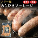 石垣島産 アグー豚 南ぬ豚 あらびきソーセージ 100g ☆冷凍☆ | 手ひねり 高級 贈答 国産 沖縄 石垣島 自社牧場 希少 ブランド豚 本格派 燻製 職人...