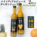 贅熟 石垣島産 パインアップル ジュース & やんばる産 タンカン ジュースセット高級 贈答ストレート 果汁 100％ 濃厚 完熟 沖縄 南の島 パイン お土産 挨拶 美味しさ 内祝 お返し 法人ギフト 贈り物 お歳暮 お中元 父の日 母の日