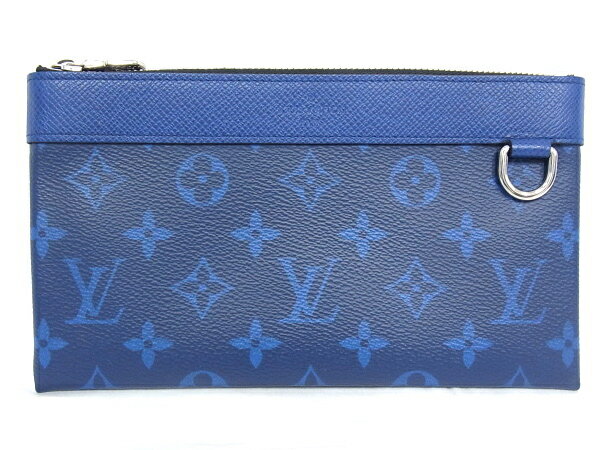 ルイヴィトン LOUIS VUITTON　タイガラマM30278　ポシェットディスカバリーPMポーチ　クラッチバッグ　コバルト　ブルー【中古】【程度A+】【美品】