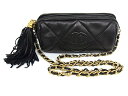シャネル CHANEL マトラッセ チェーンショルダーバッグ ゴールド金具ラムスキン ブラック【中古】【程度A-】【美品】(4)