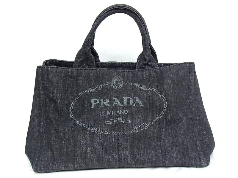 PRADA　プラダ　カナパ　トートバッグ　2WAYキャンパス 　B2642B　NERO　ブラック【中古】【程度A】【美品】のサムネイル