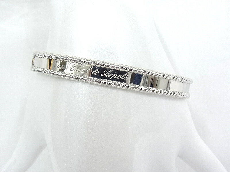 ヴァンクリーフ＆アーペル　Van Cleef ＆ Arpels750　WG　ホワイトゴールド　＃Lペルレ　シニアチュール　ブレスレット【中古】【程度A+】【極上美品】のサムネイル