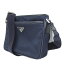 プラダ PRADA ナイロン ショルダーバッグ ネイビー 紺2VH048 斜め掛け【中古】【程度A+】【極上美品】