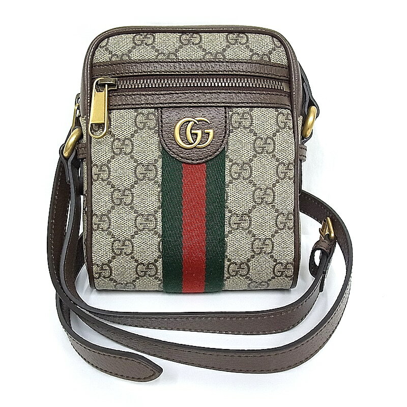 グッチ GUCCI 598127オフィディア ショルダーバッグ斜めがけ シェリーライン GGスプリームキャンバス【未使用品】【程度S】【極上美品】