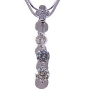 Pt850/Pt900 プラチナ ネックレスダイヤ 7石 合計1.124ct【中古】【程度A】【ノーブランド】