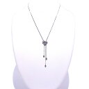 750 K18WG ホワイトゴールド ネックレスダイヤ 0.356ct/0.20ct デザインネックレス【中古】【程度A】【ノーブランド】