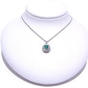 Pt850/Pt900 プラチナ エメラルドダイヤ ネックレスエメラルド0.78ct ダイヤ0.77ct【中古】【程度A+】【極上美品】【ノーブランド】