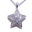 750 K18WG ホワイトゴールド ネックレスダイヤ0.47ct デザインネックレス 星 スター【中古】【程度A】【ノーブランド】