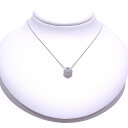 750 K18WG ホワイトゴールド ネックレスダイヤ0.12ct ハートデザインネックレス【中古】【程度A】【ノーブランド】