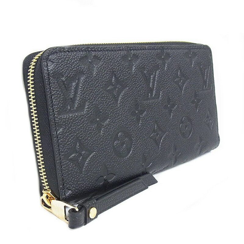 Louis Vuitton　ルイヴィトン　長財布モノグラム・アンプラント　M61864ジッピーウォレット　ラウンドファスナーノワール　黒　ブラック【中古】【程度A+】【極上美品】