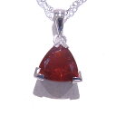 Pt850/900 プラチナ ネックレスファイアオパール0.47ct 天然オパール【中古】【程度A】【ノーブランド】